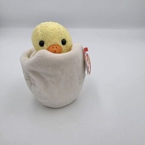 Ty Beanie Baby RARE Eggbert Chick in Egg With Gasport Hang Tag 1998/1999 Errors!